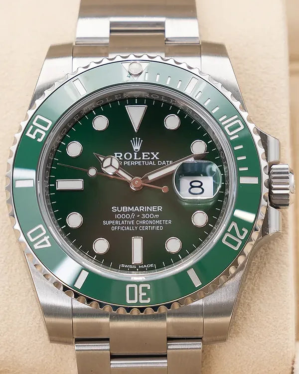 2018 Rolex Submariner Date "Hulk" 40MM Green Dial Oyster Bracelet (116610LV)