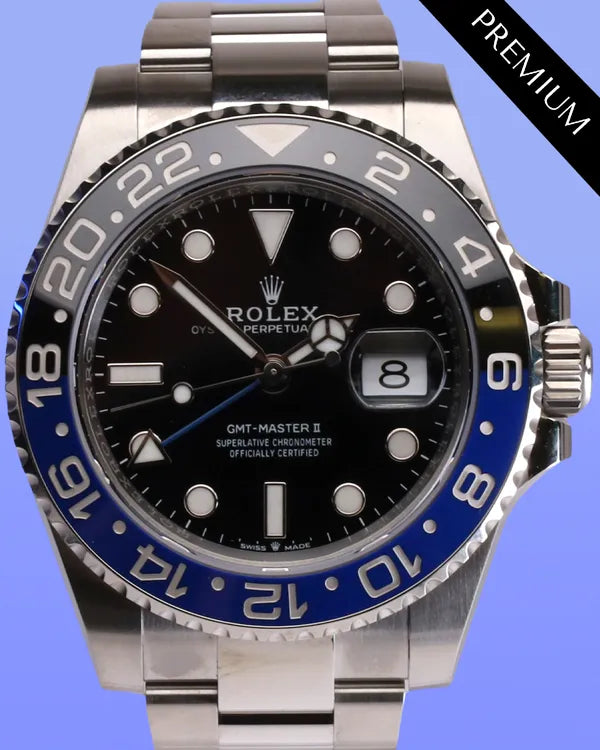 2025 Rolex GMT-Master II "Batman" 40MM Black Dial Oyster Bracelet (126710BLNR)