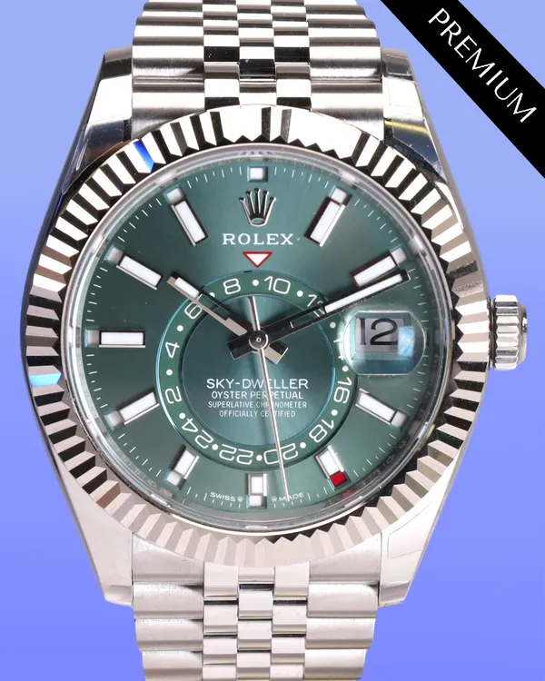 2025 Rolex Sky-Dweller 42MM Green Dial Jubilee Bracelet (336934)