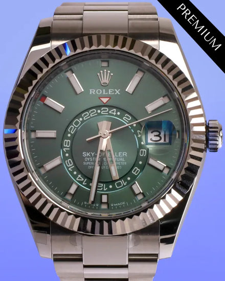 2025 Rolex Sky-Dweller 42MM Green Dial Oyster Bracelet (336934)