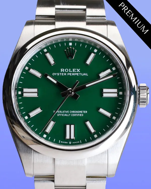 2025 Rolex Oyster Perpetual 41MM Green Dial Oyster Bracelet (134300)