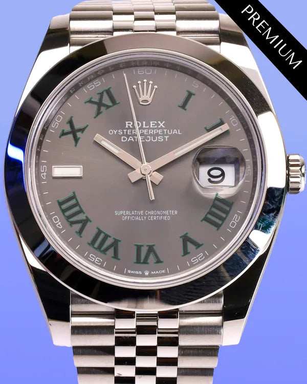 2025 Rolex Datejust "Wimbledon" 41MM Slate Dial Jubilee Bracelet (126300)