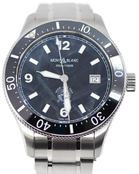 Montblanc Iced Sea Date 41MM Black Dial Steel Bracelet (7578