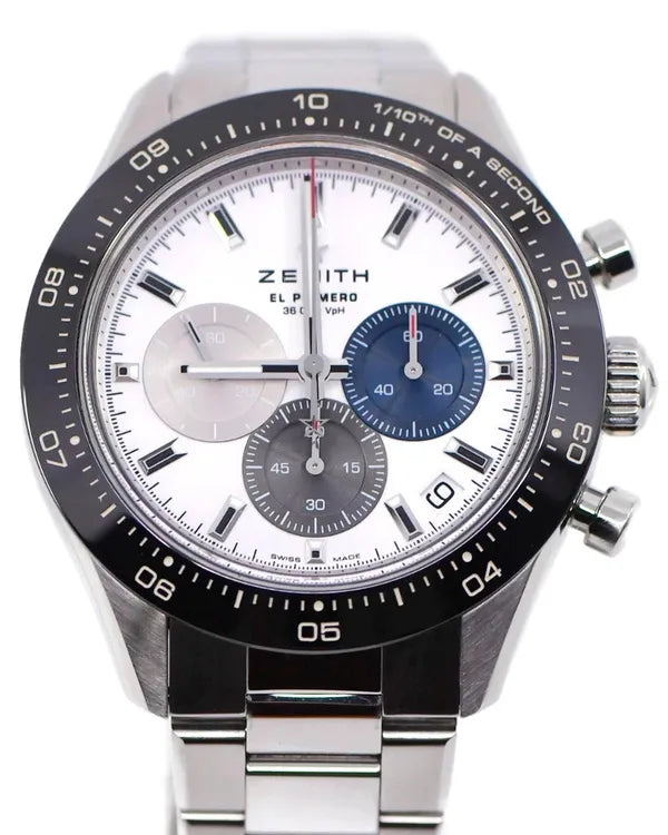 2022 Zenith Chronomaster Sport 41MM White Dial Steel Bracelet (03.3100.3600/21.M3100)
