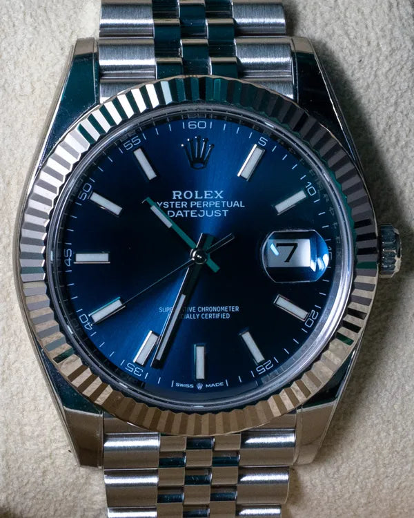 2021 Rolex Datejust 41MM Blue Dial Jubilee Bracelet (126334)