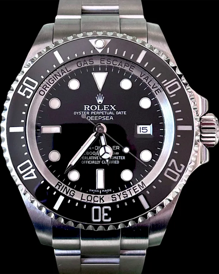 No Reserve - Rolex Sea-Dweller Deepsea 44MM Black Dial Oyster Bracelet (116660)