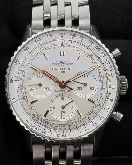 Breitling Navitimer 1 B01 Chronograph 41MM Cream Dial Steel Bracelet (AB0139211G1A1)