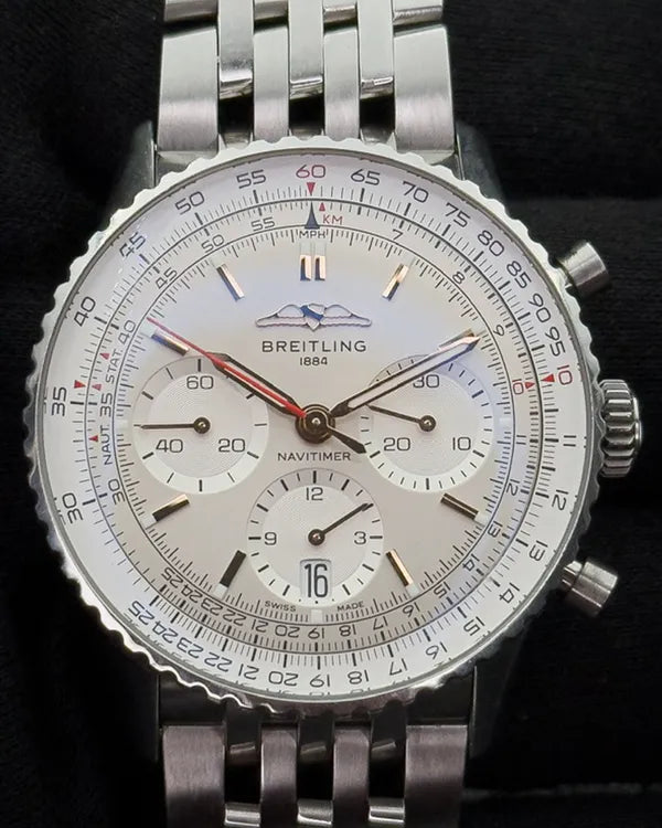 Breitling Navitimer 1 B01 Chronograph 41MM Cream Dial Steel Bracelet (AB0139211G1A1)