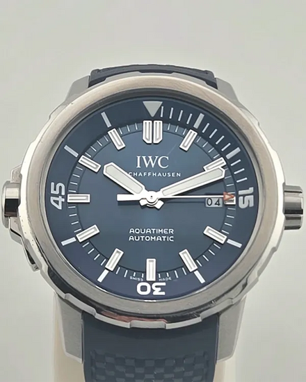 2024 IWC Schaffhausen Aquatimer 42MM Blue Dial Rubber Strap (IW328801)