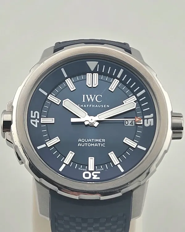 2024 IWC Schaffhausen Aquatimer 42MM Blue Dial Rubber Strap (IW328801)