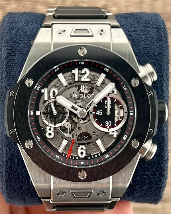 Hublot Big Bang Unico 45MM Skeleton Dial Titanium Bracelet (411.NM.1170.NM)