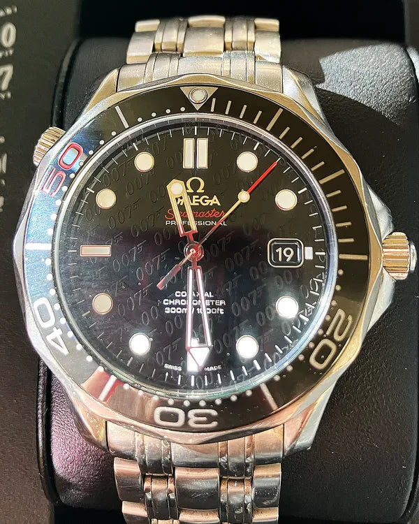 2012 Omega Seamaster Diver 300M "James Bond 50th Anniversary" L.E. 41MM Black Dial Steel Bracelet (212.30.41.20.01.005)