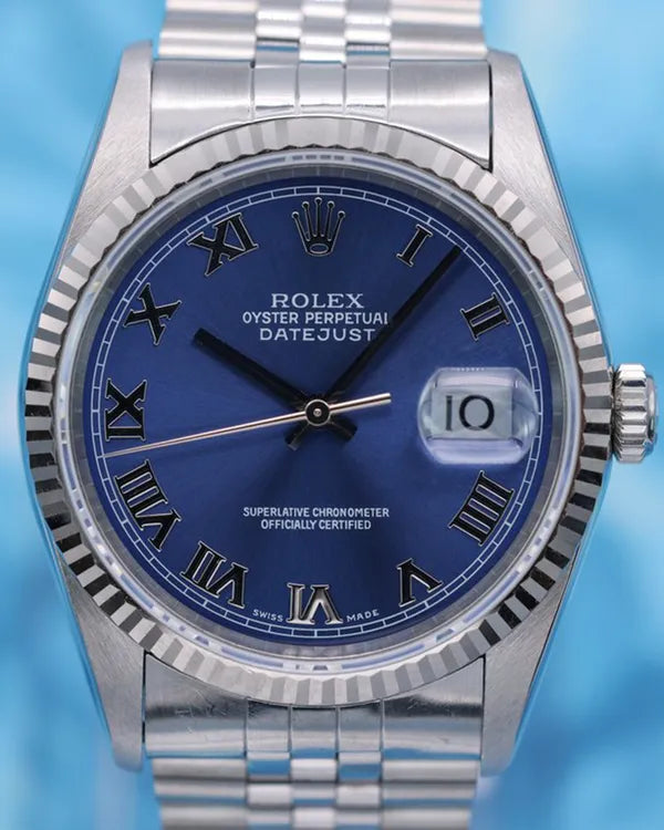 Rolex Datejust 36MM Blue Dial Jubilee Bracelet (16234)