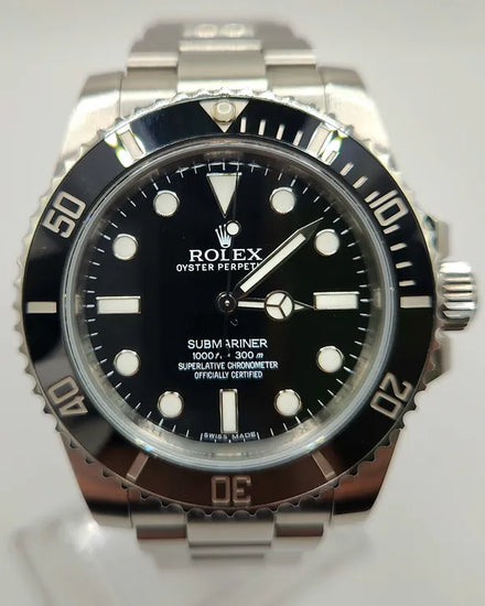 2015 Rolex Submariner No Date 40MM Black Dial Oyster Bracelet (114060)