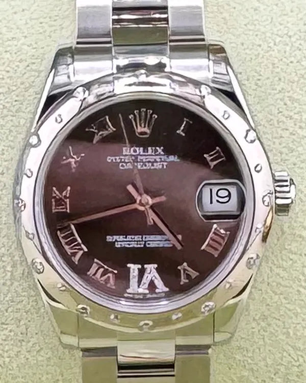 2011 Rolex Datejust 31MM Chocolate Dial Oyster Bracelet (178344)