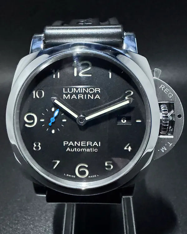 2018 Panerai Luminor Marina 1950 3 Days 44MM Black Dial Rubber Strap (PAM01359)