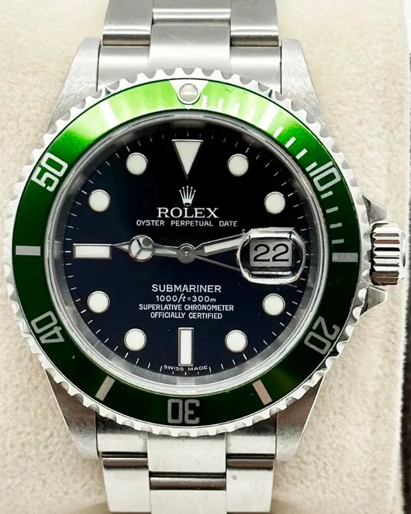 2007 Rolex Submariner Date "Kermit" 40MM Black Dial Oyster Bracelet (16610V)