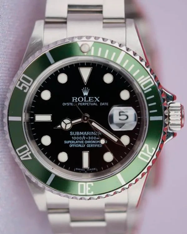 2010 Rolex Submariner Date "Kermit" 40MM Black Dial Oyster Bracelet (16610LV)