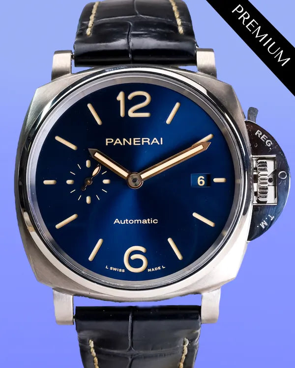 2020 Panerai Luminor Due 42MM Blue Dial Leather Strap (PAM00927)