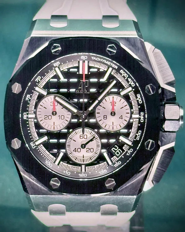 2022 Audemars Piguet Royal Oak Offshore Chronograph 43MM Black Dial Rubber Strap (26420SO.OO.A002CA.01)