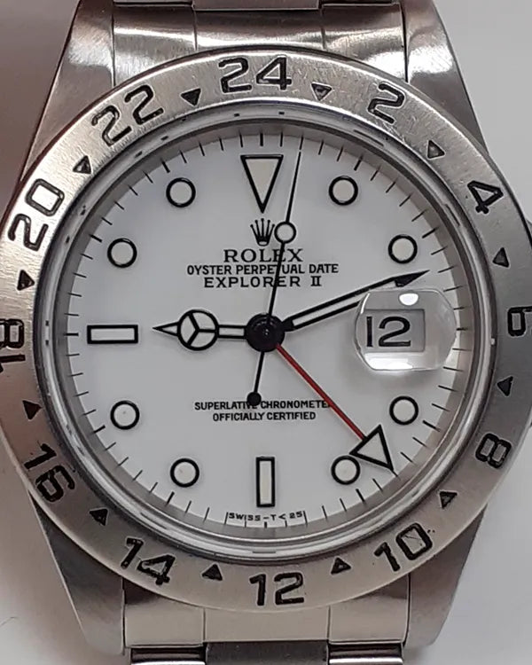 Rolex Explorer II "Polar" 40MM White Dial Oyster Bracelet (16570)