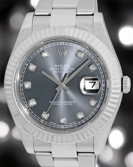 Rolex Datejust II 41MM Rhodium Dial Oyster Bracelet (116334)