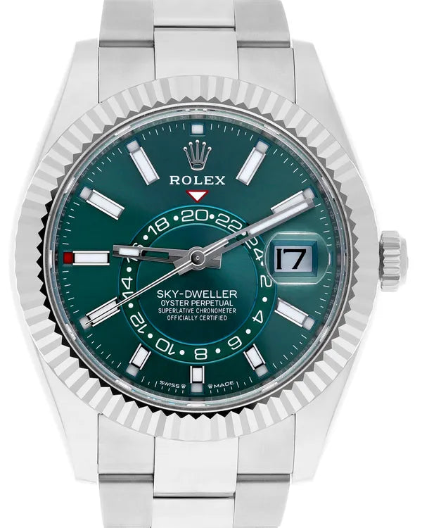 2024 Rolex Sky-Dweller 42MM Green Dial Oyster Bracelet (336934)