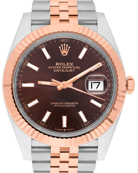 2025 Rolex Datejust 41MM Chocolate Dial Two-Tone Jubilee Bracelet (126331)