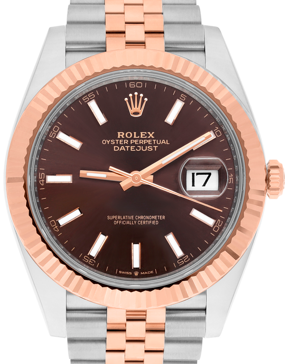2025 Rolex Datejust 41MM Chocolate Dial Two-Tone Jubilee Bracelet (126331)