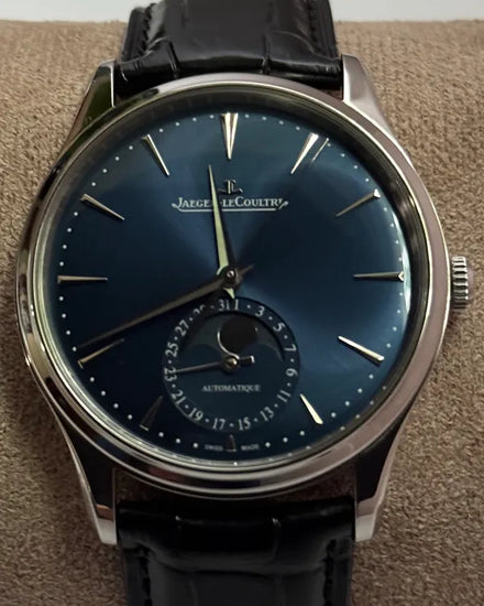2024 Jaeger-LeCoultre Master Ultra Thin 39MM Blue Dial Leather Strap (Q1368480)