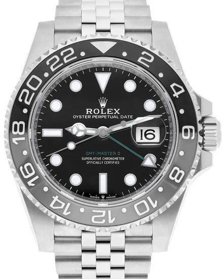 2024 Rolex GMT-Master II "Bruce Wayne" 40MM Black Dial Jubilee Bracelet (126710GRNR)