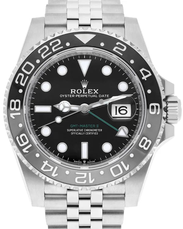 2024 Rolex GMT-Master II "Bruce Wayne" 40MM Black Dial Jubilee Bracelet (126710GRNR)