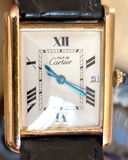 Cartier Tank Must de Cartier 25MM Quartz White Dial Leather Strap (2413)