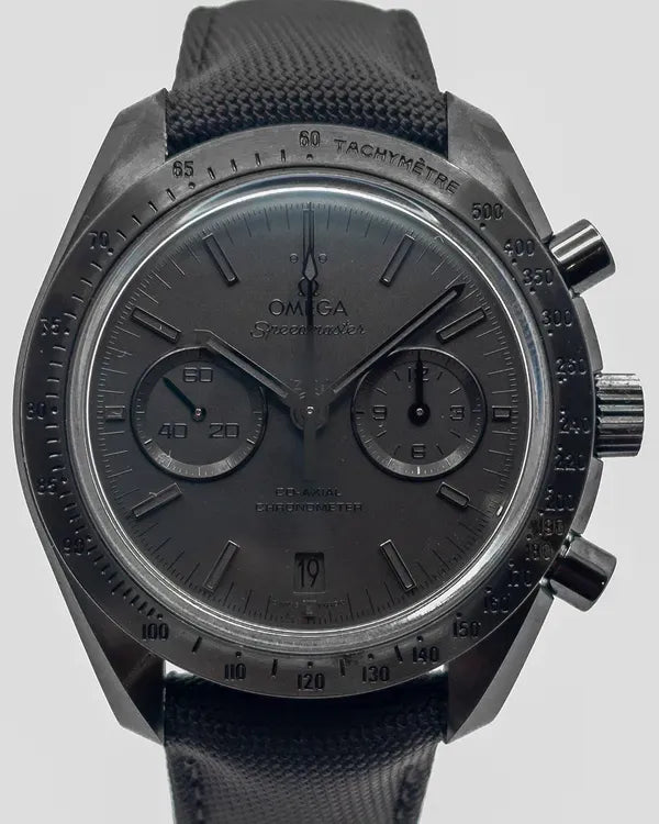 2025 Omega Speedmaster Dark Side of the Moon "Black Black" 44.25MM Black Dial Textile Strap (311.92.44.51.01.005)