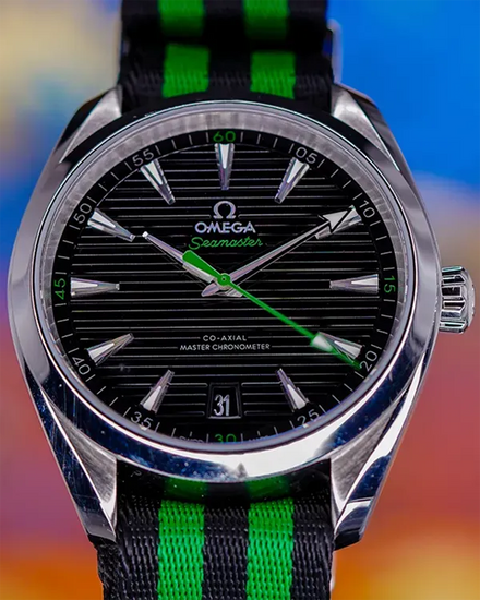 Omega Seamaster Aqua Terra 150M "Golf Edition" 41MM Black Dial Textile Strap (220.12.41.21.01.002)