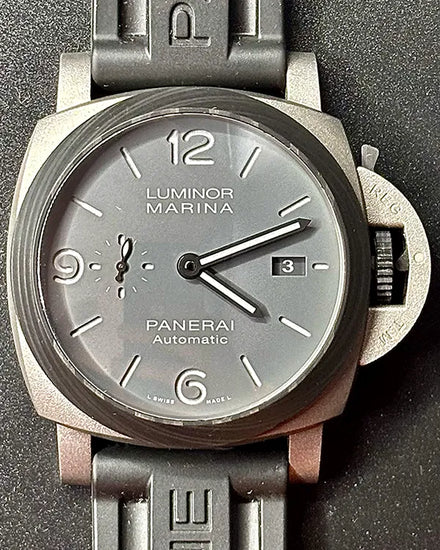 2021 Panerai Luminor Marina "Tutto Grigio" 44MM Grey Dial Rubber Strap (PAM01662)