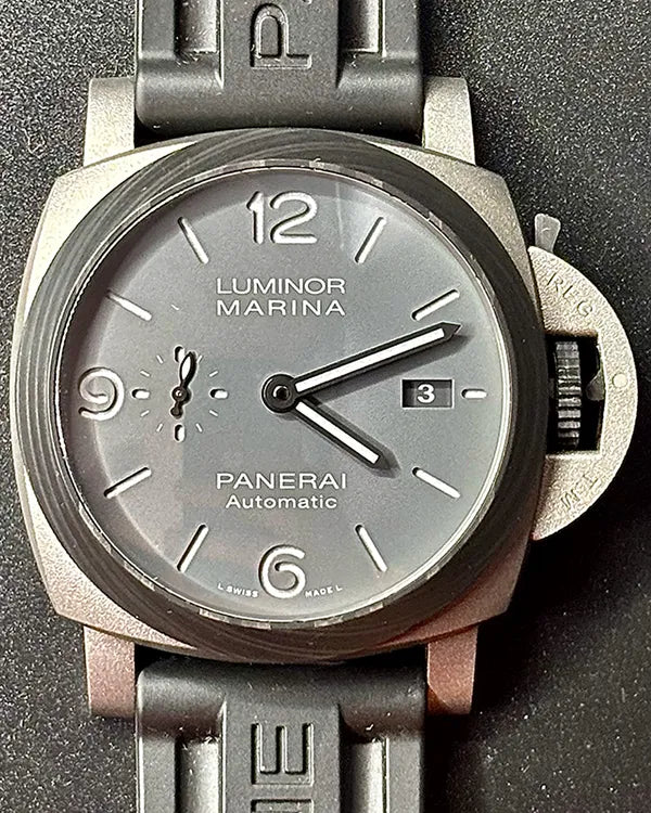 2021 Panerai Luminor Marina "Tutto Grigio" 44MM Grey Dial Rubber Strap (PAM01662)
