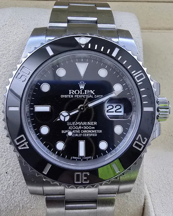 2016 Rolex Submariner Date 40MM Black Dial Oyster Bracelet (116610LN)