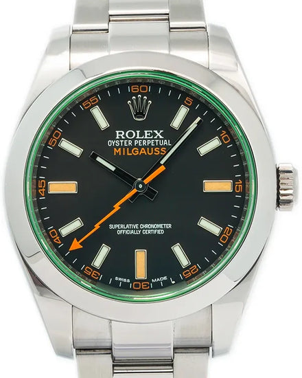Rolex Milgauss 40MM Black Dial Oyster Bracelet (116400GV)