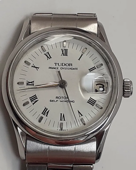 Tudor Prince Oysterdate 34MM White Dial Steel Bracelet (7968)