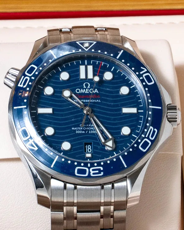 2025 Omega Seamaster Diver 300M 42MM Blue Dial Steel Bracelet (210.30.42.20.03.001)