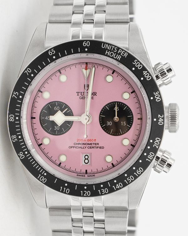 2024 Tudor Black Bay Chronograph "Flamingo" 41MM Pink Dial Steel Bracelet (M79360N)