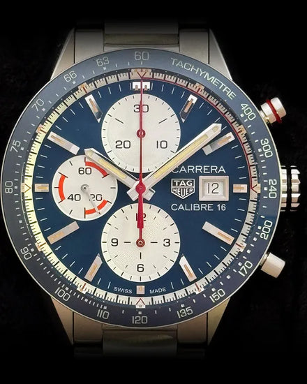 2019 Tag Heuer Carrera Calibre 41MM Blue Dial Steel Bracelet (CV201AR)