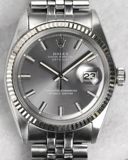 1970 Rolex Datejust 36MM Grey "Sigma" Dial Jubilee Bracelet (1601)
