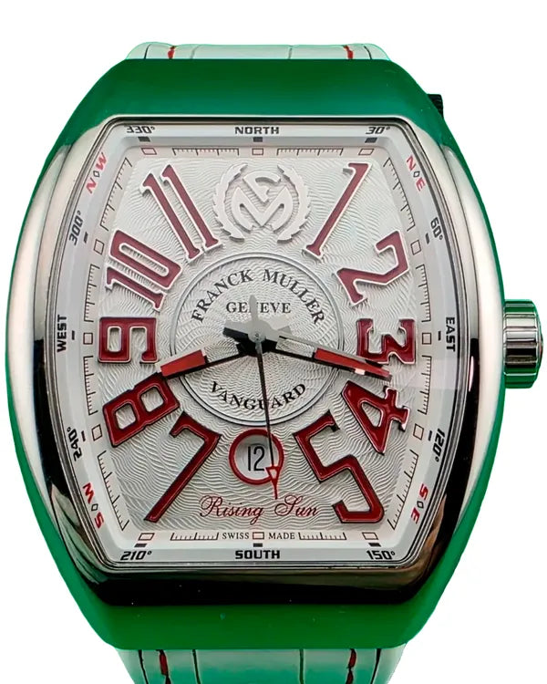 2021 Franck Muller Vanguard "Rising Sun" L.E. 44MM White Dial Rubber Strap (V45SCDTRSUN ACRG)