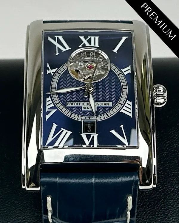No Reserve - Frederique Constant Classics 47MM Blue Dial Leather Strap (FC-315DNS4C26)