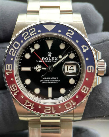 2021 Rolex GMT-Master II "Pepsi" 40MM Black Dial Oyster Bracelet (126710BLRO)
