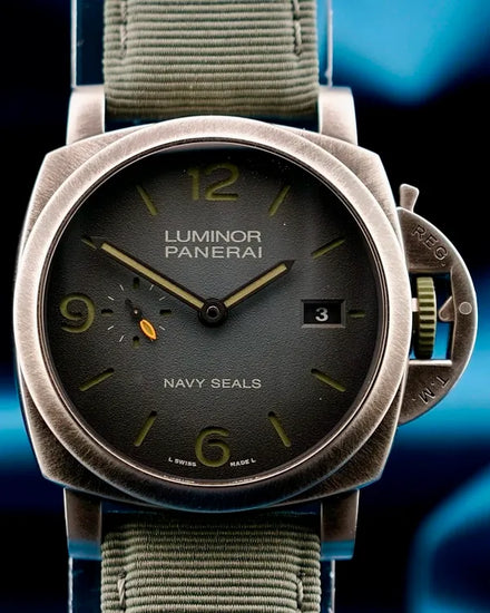 2023 Panerai Luminor Marina "Navy SEAL's" L.E. 44MM Anthracite Dial Textile Strap (PAM01412)