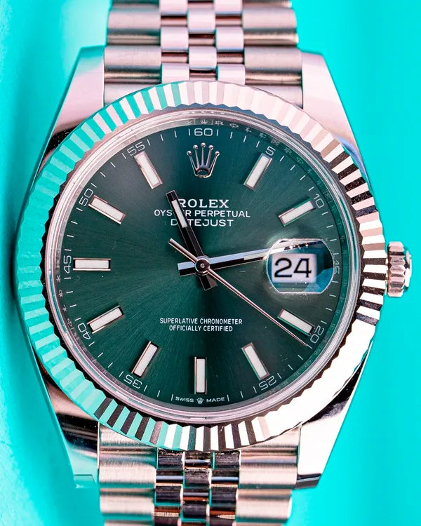 2023 Rolex Datejust 41MM Green Dial Jubilee Bracelet (126334)