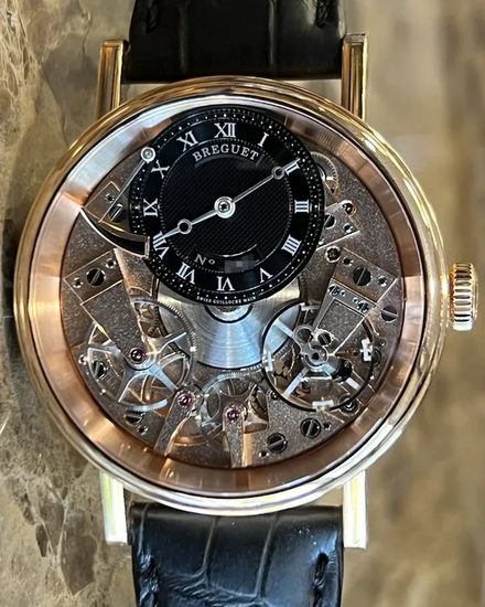 2024 Breguet Tradition 40MM Skeleton Dial Leather Strap (7057BR /G9 /9W6)